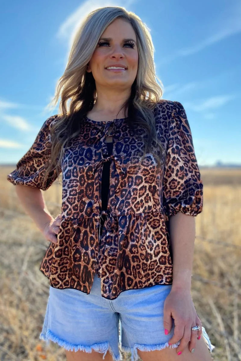 Hear Me Roar Tie Top