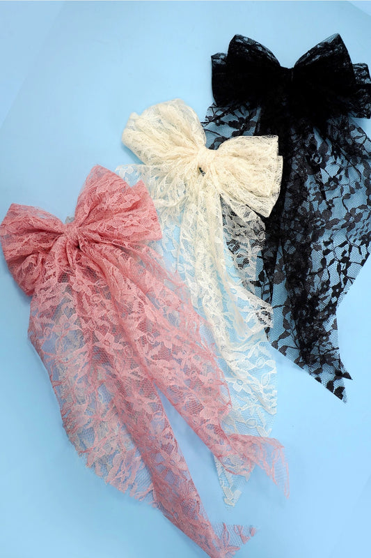 What An Enchantment Organza Lace Bow