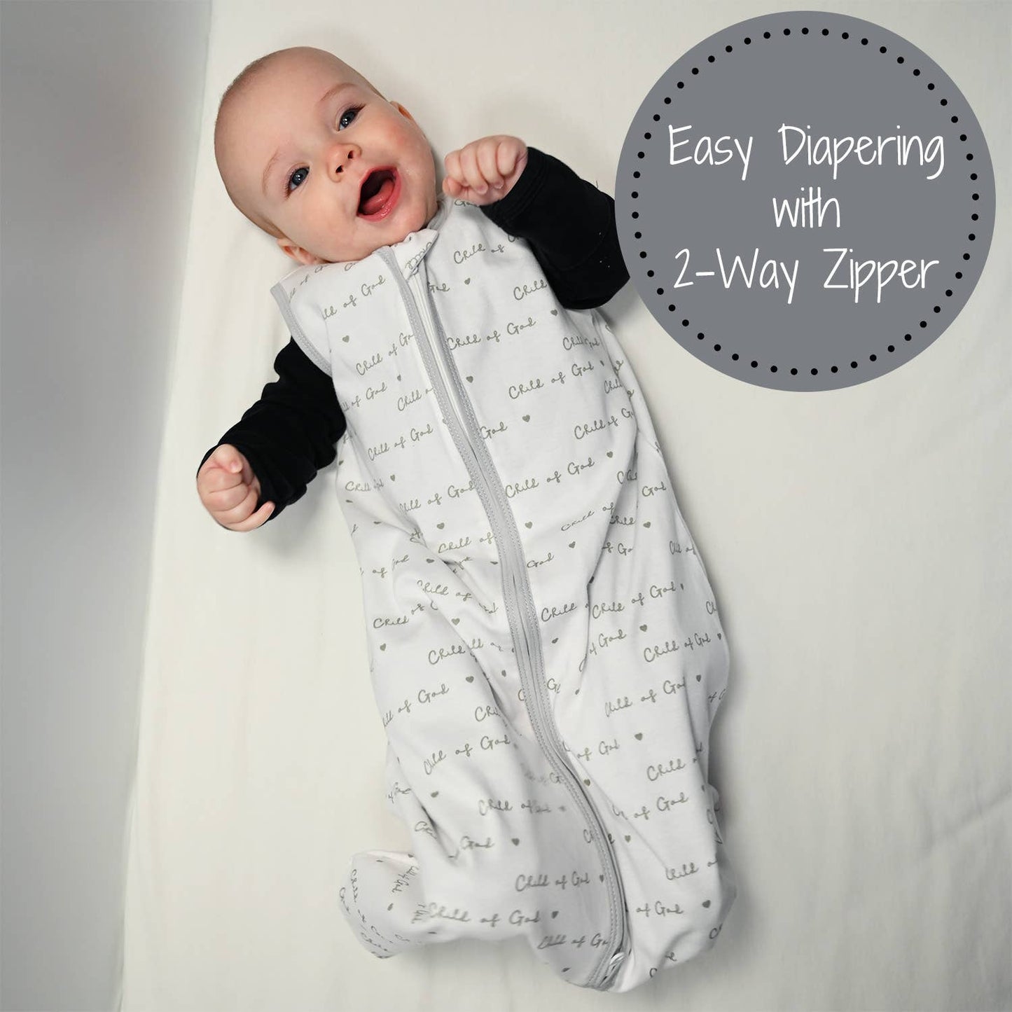 Child of God Baby Sleep Sack, 100% Organic Cotton: 6-12M