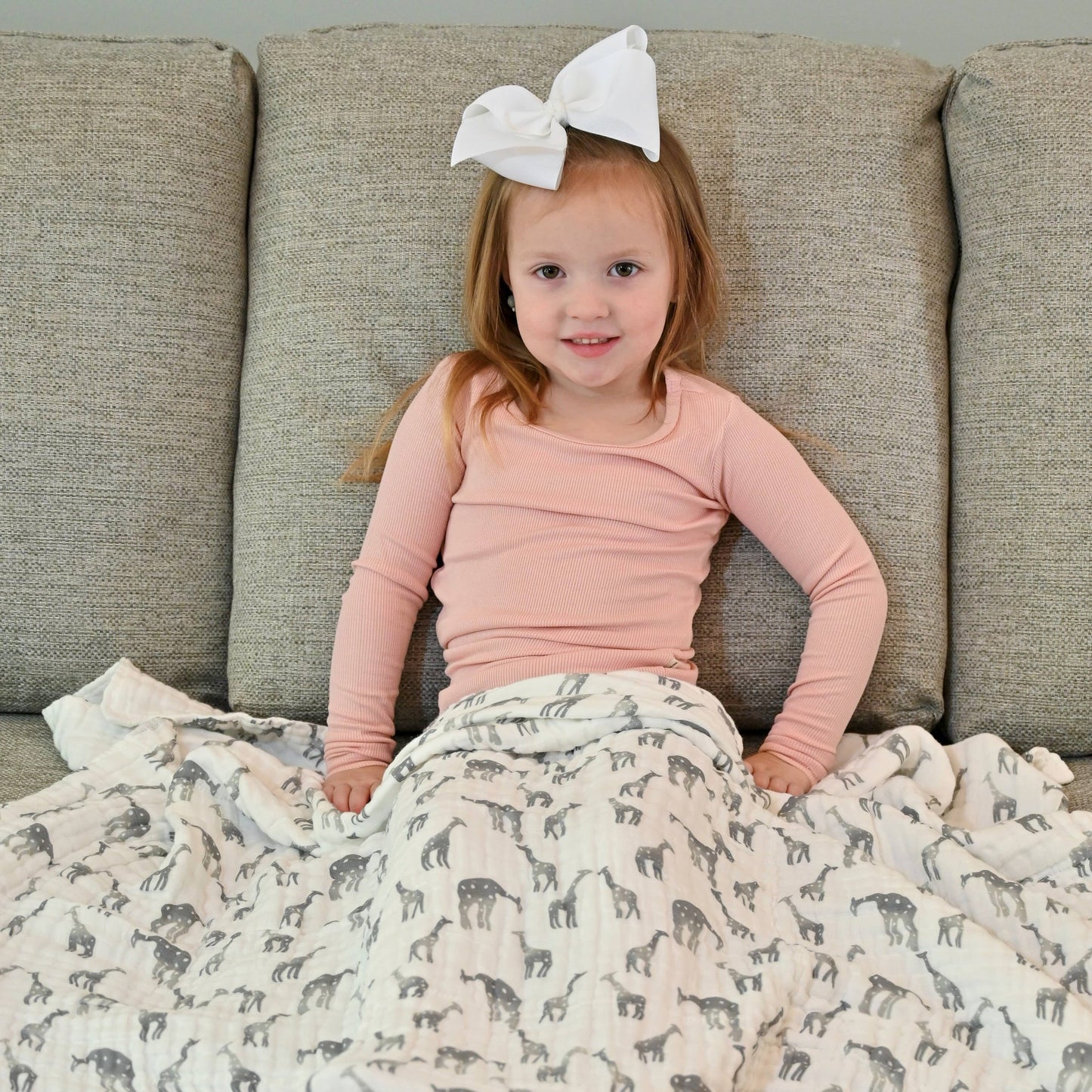 Giraffing Around - Baby Muslin Quilt