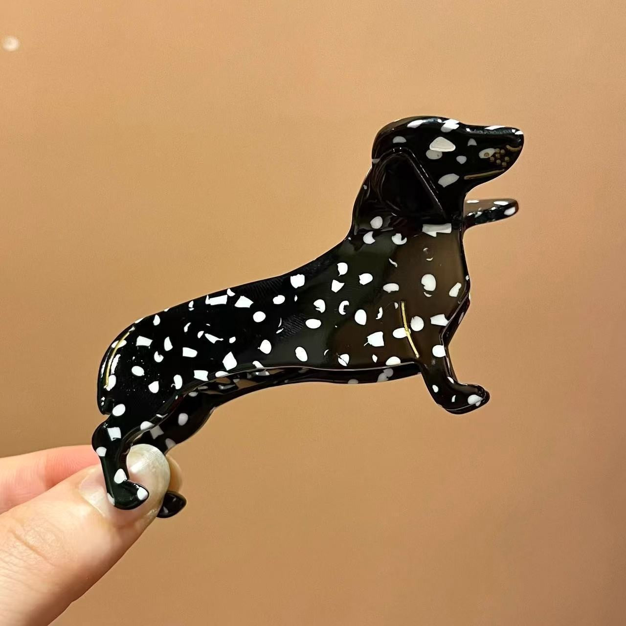 The Dog Days Are Over Dachshund Doxie Hair Clip