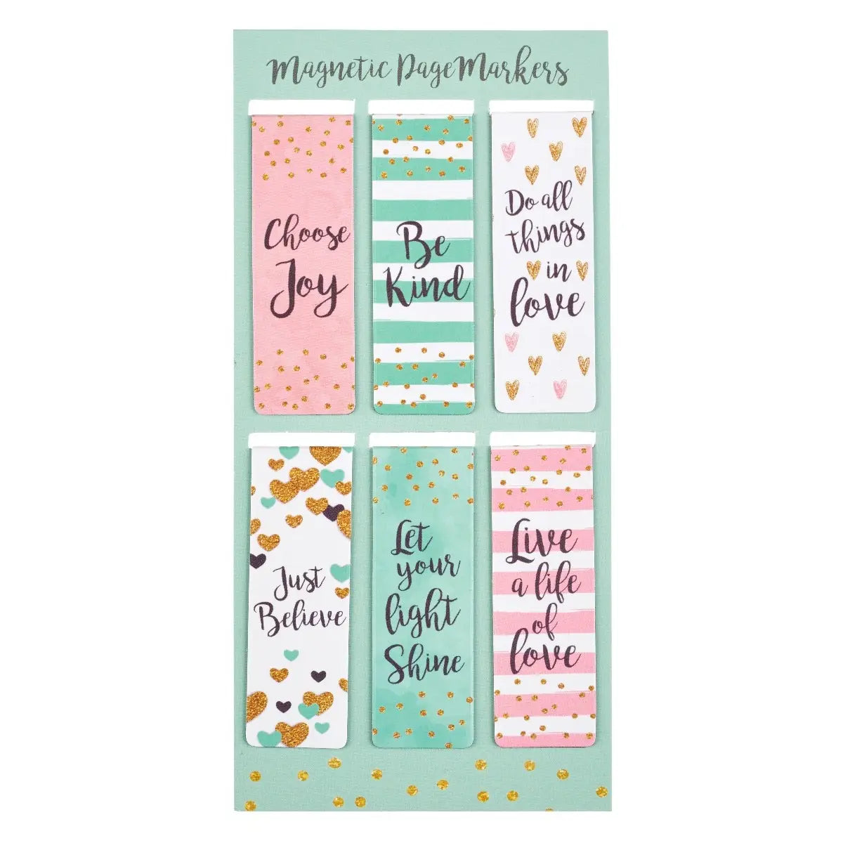 Magnetic Bookmark Set Sparkle Choose Joy Collection