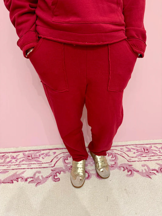 Collin Garnet Red Sweatpant