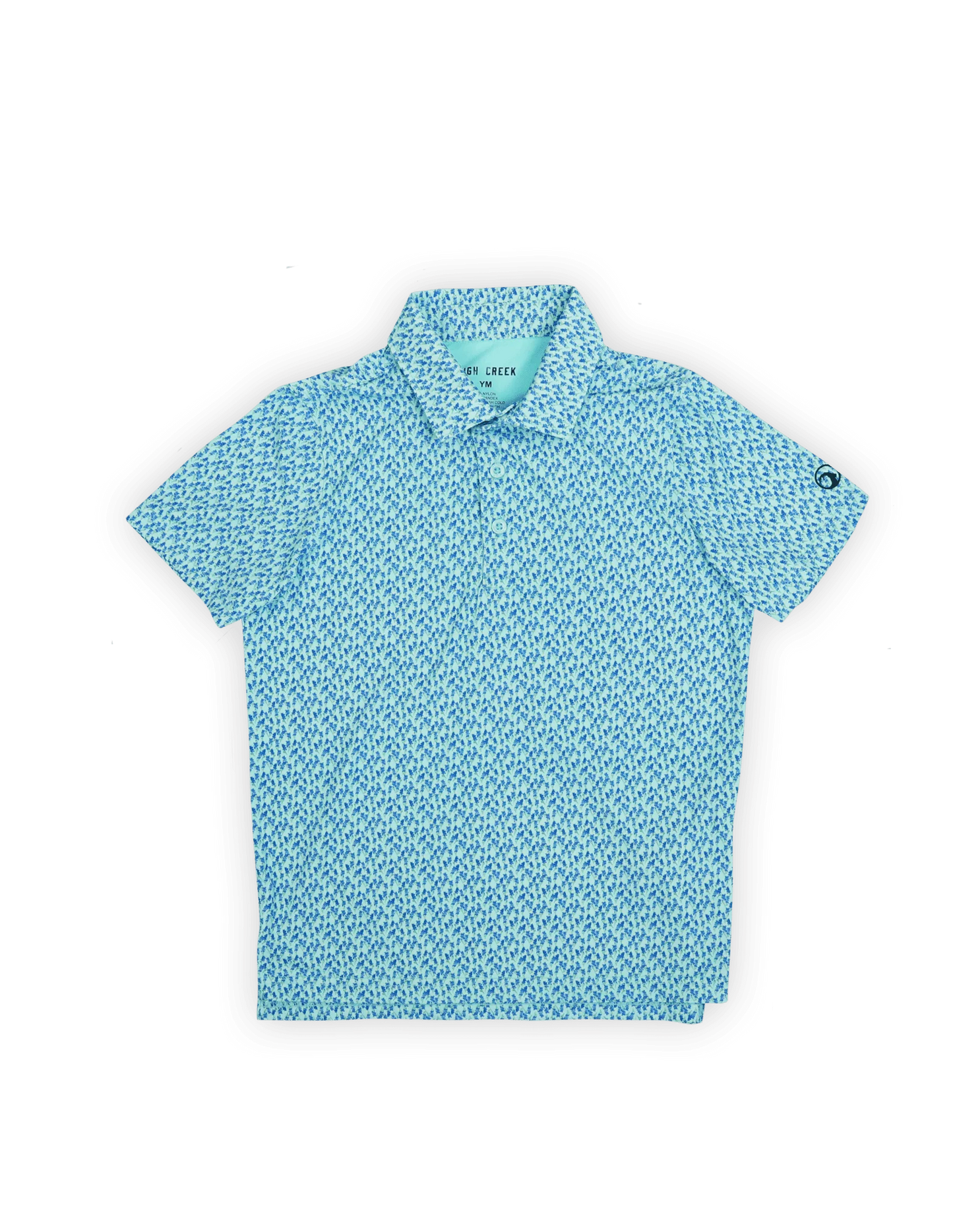 Youth Bluebonnet Overload Youth Printed Polo