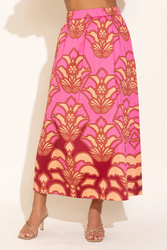 Danny Skirt- Dessert Rose