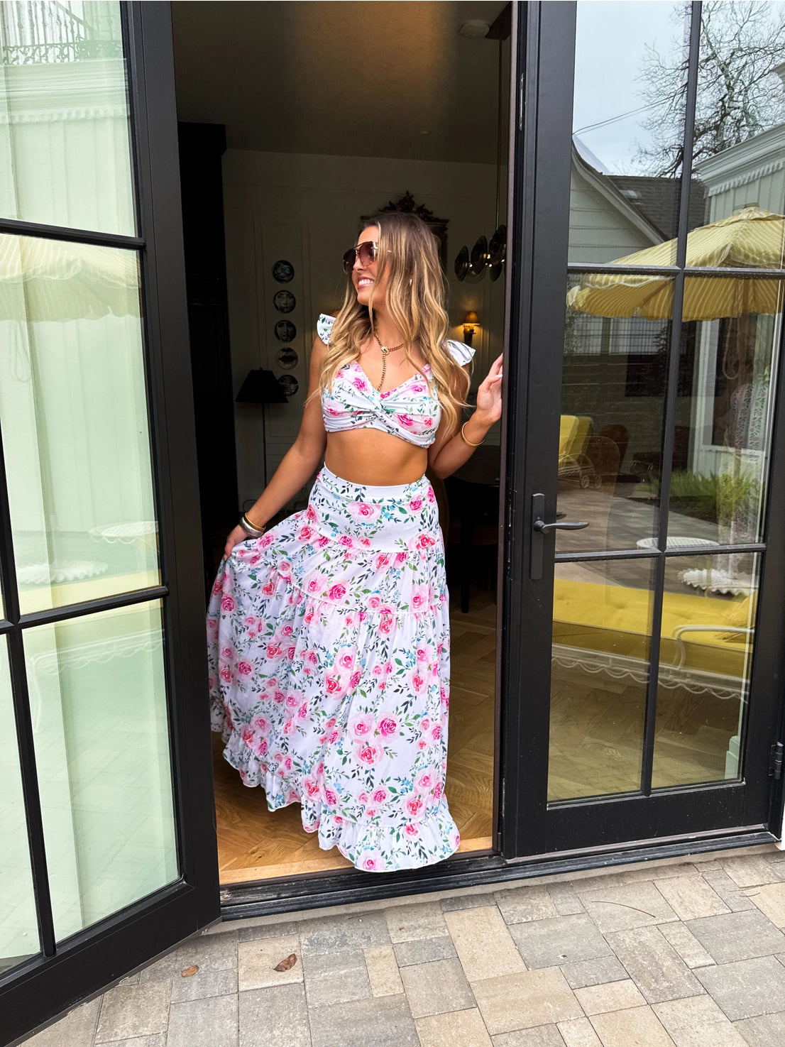 Say You'll Remember Me 3 Piece Floral Swim Set