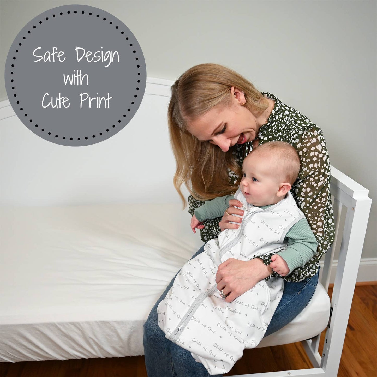 Child of God Baby Sleep Sack, 100% Organic Cotton: 6-12M