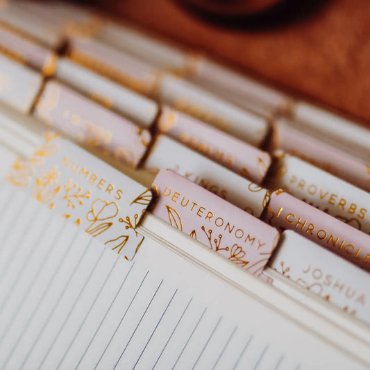 The Daily Grace Co Gold Foil Bible Tabs Dusty Pink