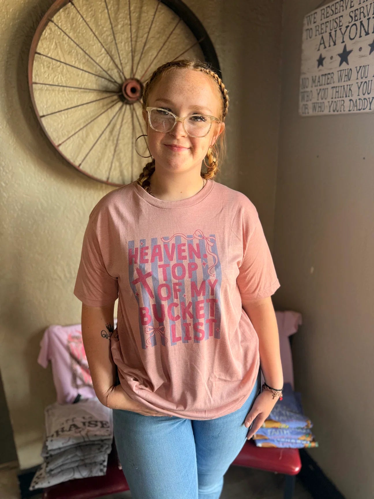 Heaven: Top Of My Bucket List Graphic Tee