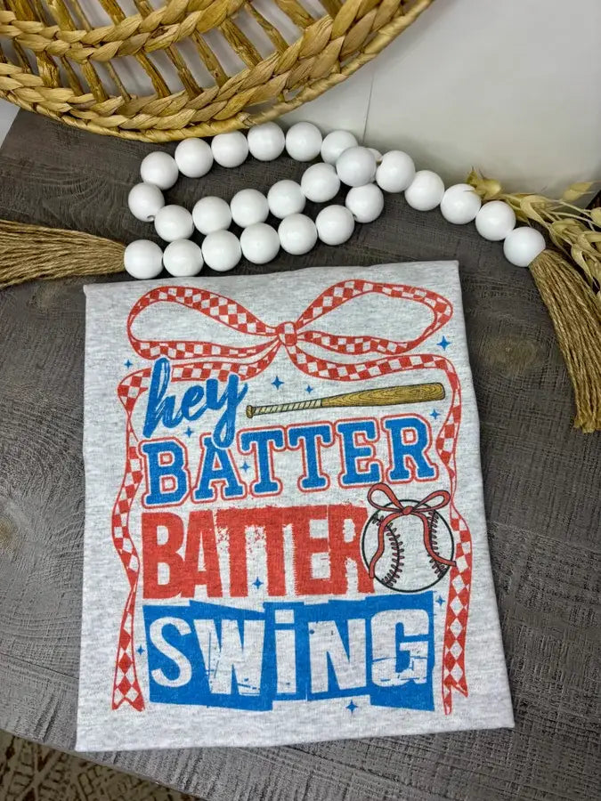 Hey Batter Batter Baseball Graphic Tee