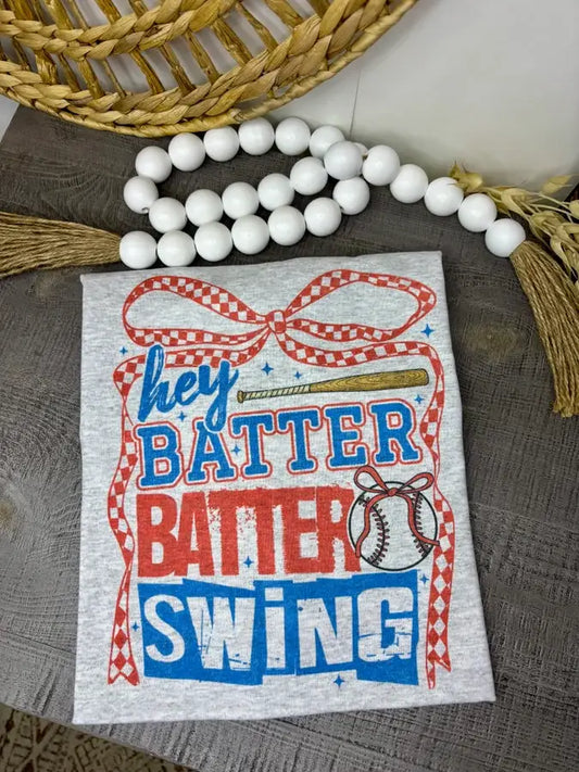 Hey Batter Batter Baseball Graphic Tee