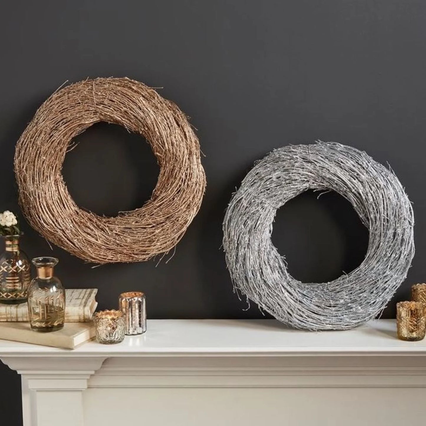 Sparkle Bamboo Wreath Gold