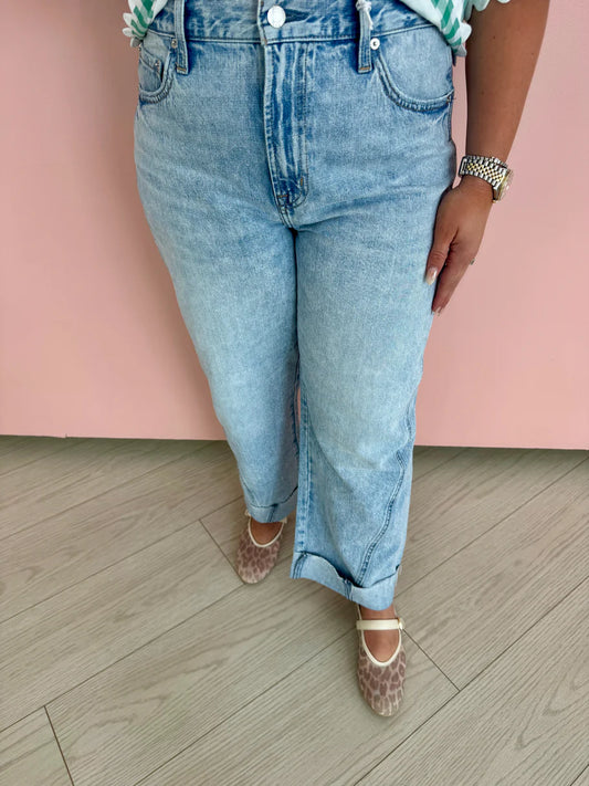 Casey Midrise Cuffed Boyfriend Jean Berkeley Pistola