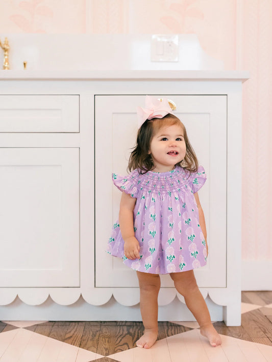 Lottie Smocked Diaper Cover Set