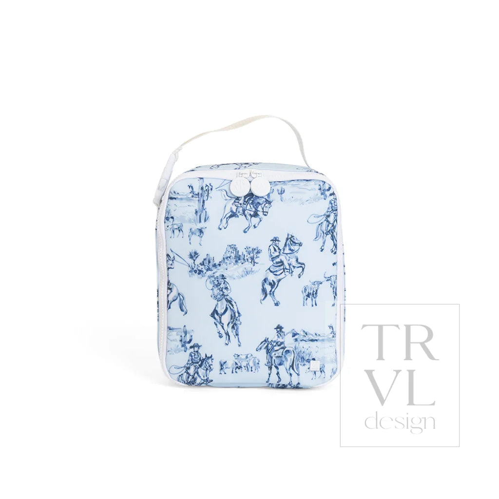TRVL Cowboy Toile Lunch Box