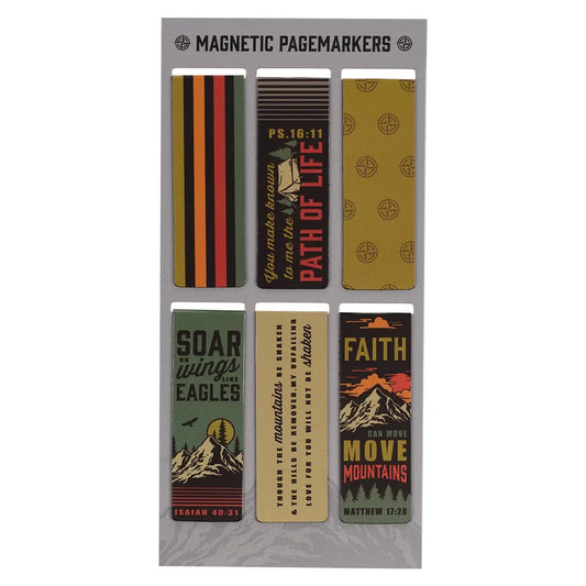 Magnetic Bookmark Set Faith Can Move Mountains