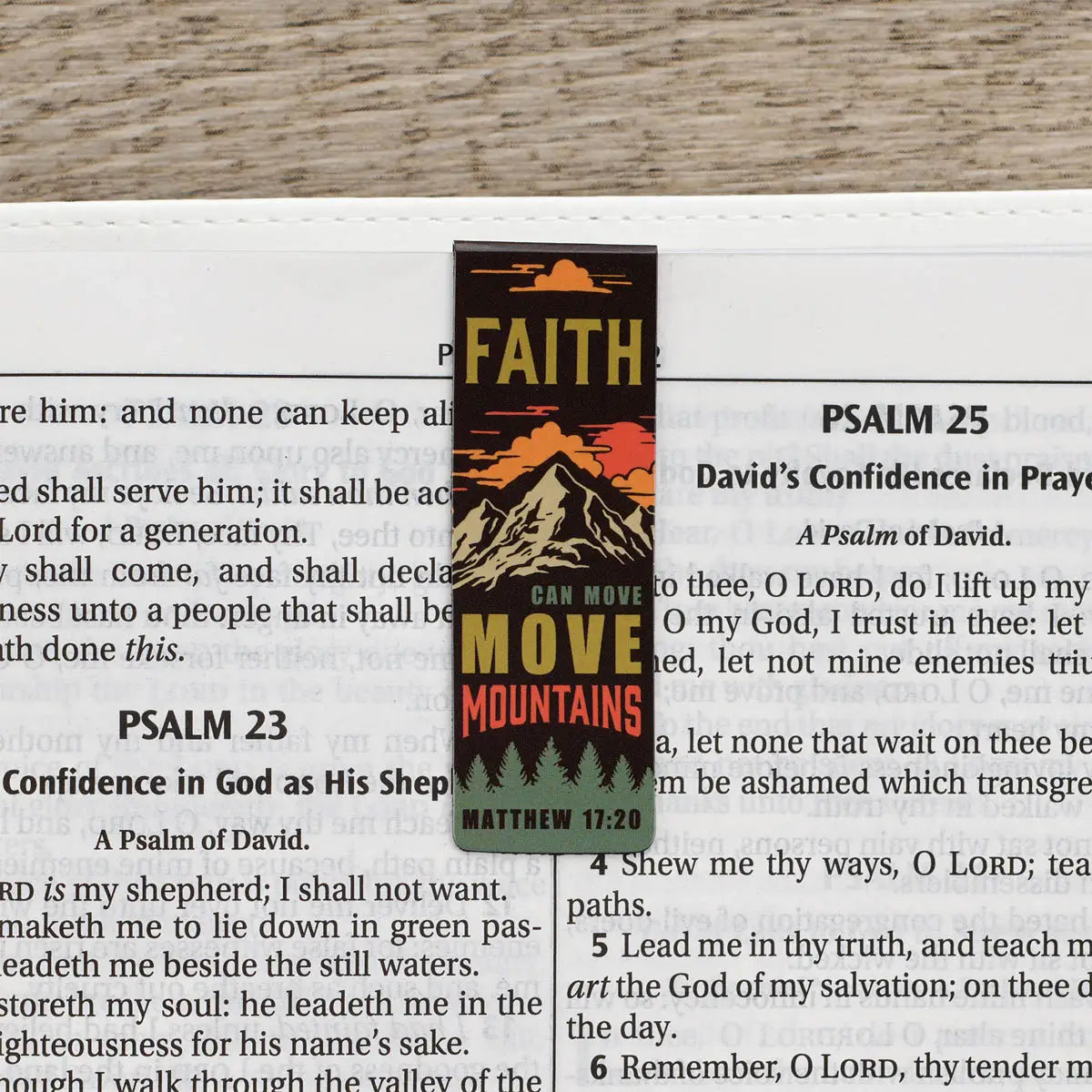 Magnetic Bookmark Set Faith Can Move Mountains