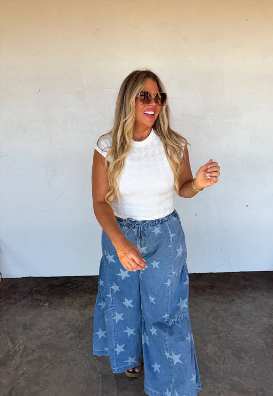 Oh My Stars Echo Boho Wide Leg Pants