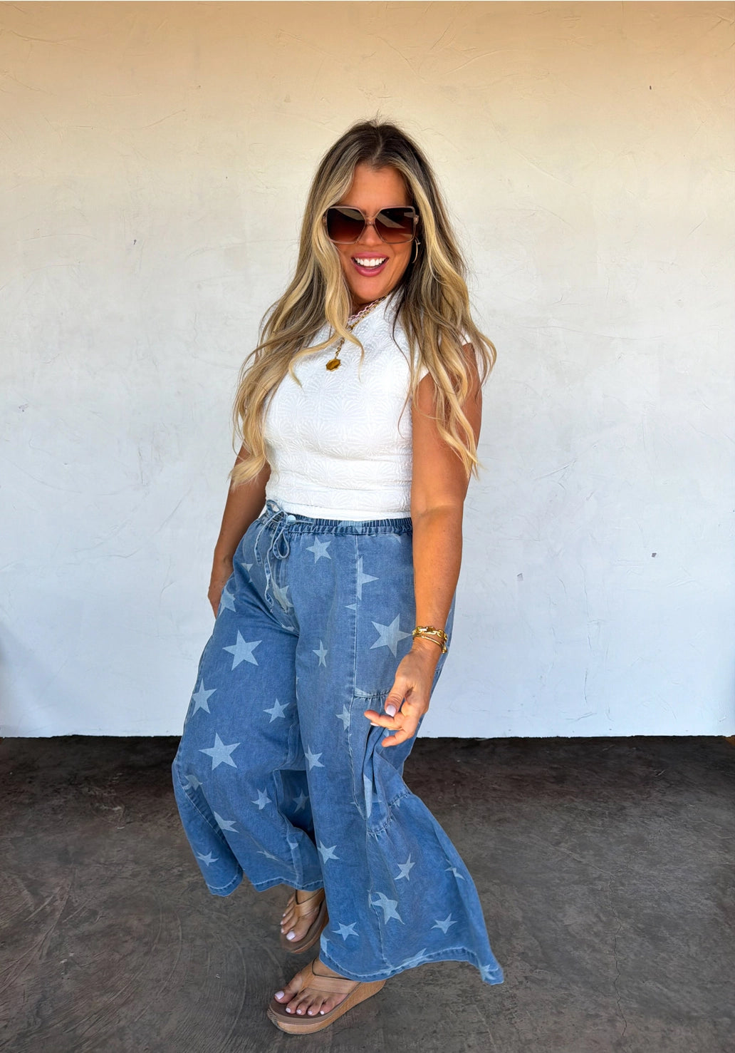 Oh My Stars Echo Boho Wide Leg Pants