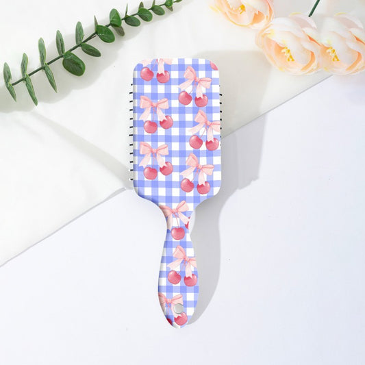 On A Little Picnic Cherry & Bow Large Paddle Detangle Brush