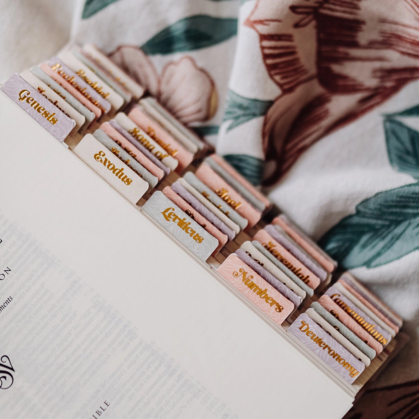 The Daily Grace Co Pastel Floral Bible Tabs