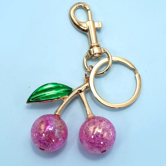 You're So Cherry Sweet Pink or White Cherry Keychain