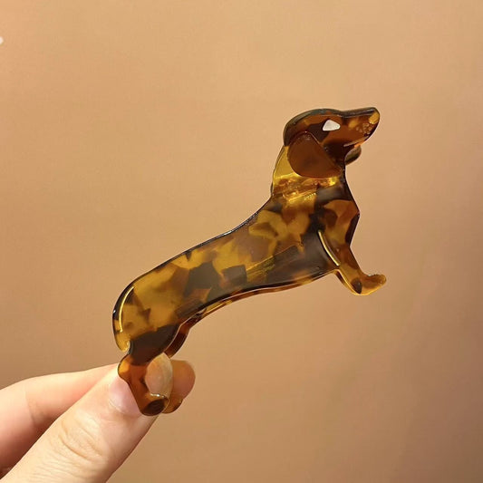 The Dog Days Are Over Dachshund Doxie Hair Clip
