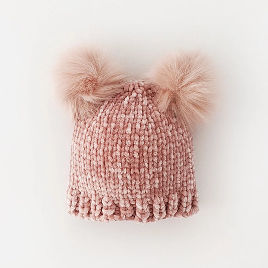 Rosy Chenille Beanie Hat for Babies, Toddlers & Kids