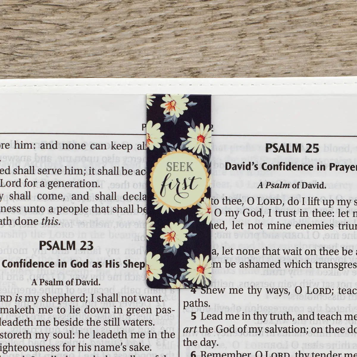 Magnetic Bookmark Set Seek First Daisies