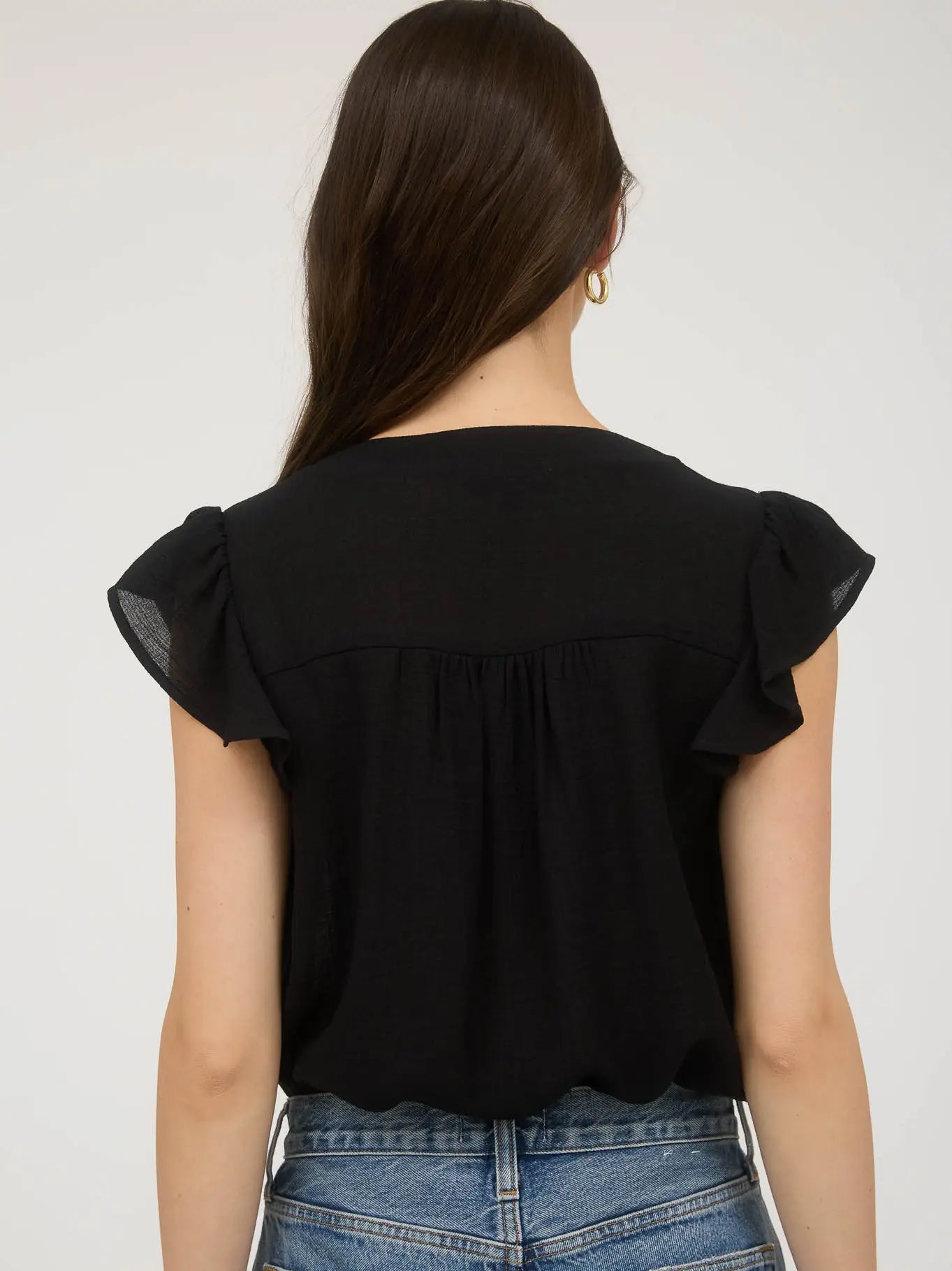 Simply Perfect Black Floral Top