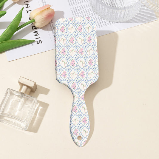 Simply Sweet Pink Blue Bow Large Paddle Detangle Brush