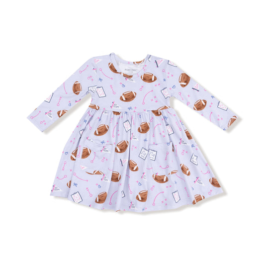 Touchdown Lavender Twirl Dress