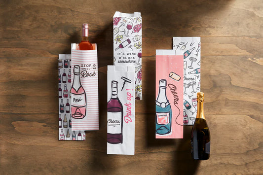 Paper Wine Bag Set