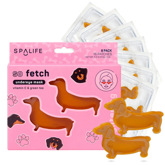So Fetch Undereye Mask Dachshund Dog Eye Patches 8 Pack