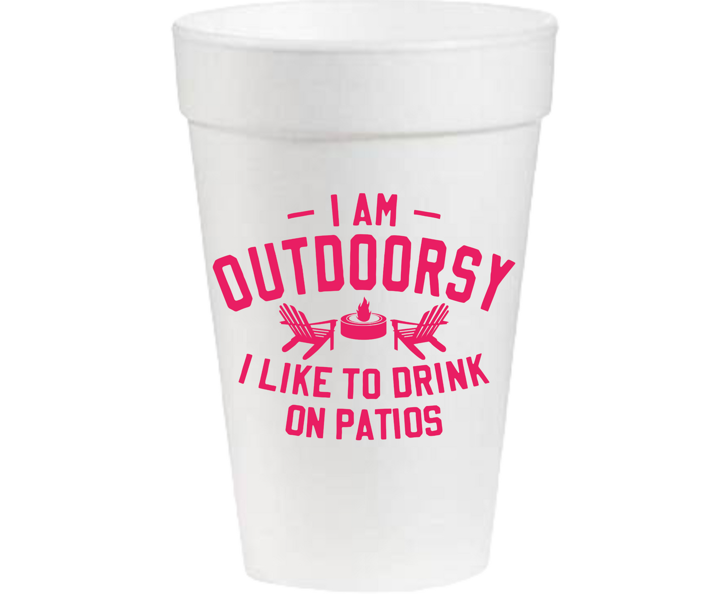 Outdoorsy - 16oz Styrofoam Cups