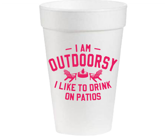 Outdoorsy - 16oz Styrofoam Cups