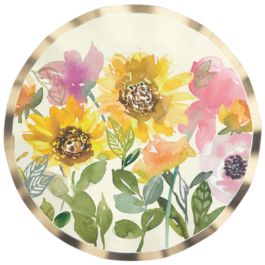 DINNER PLATE SUNFLOWER/8PK