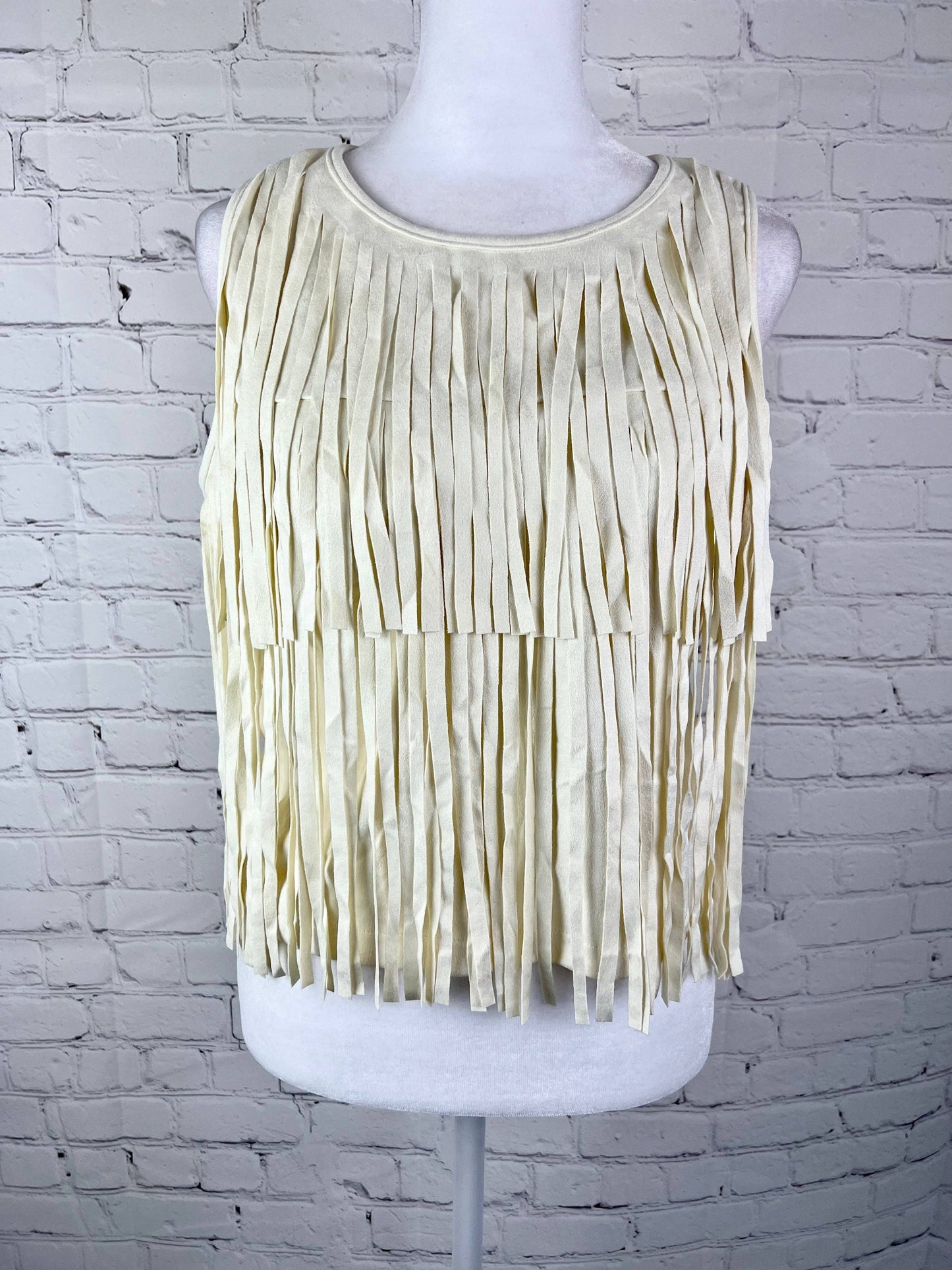 Cheyenne Vegan Suede Fringe Crop Top - - MK20: