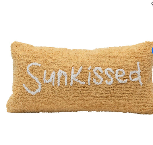 24" x 12" Sunkissed Cotton Punch Hook Lumbar Pillow