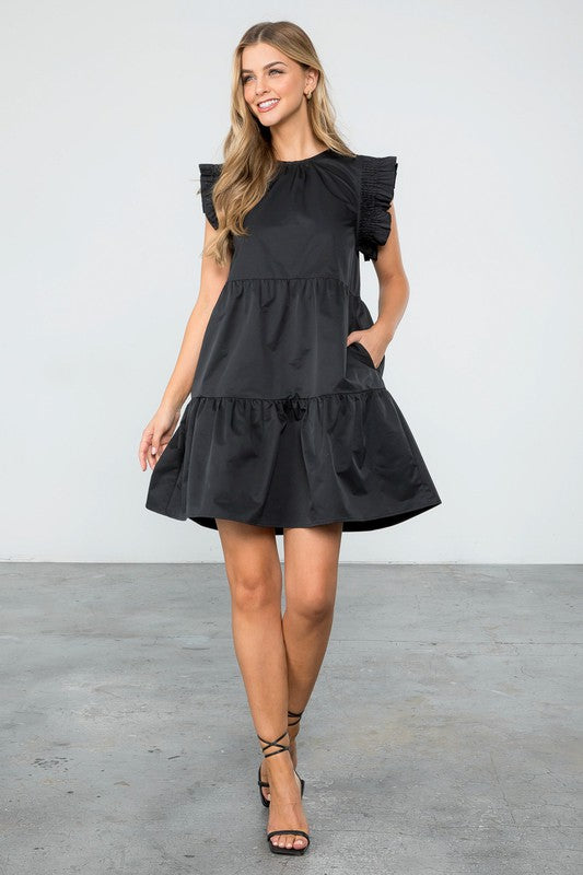 Black Tiered Dress