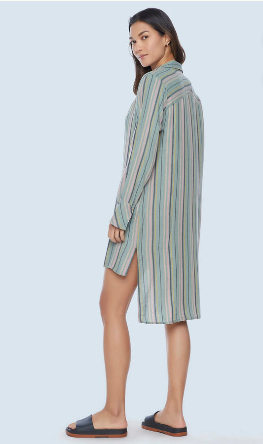 Candy Stripe Shirtdress