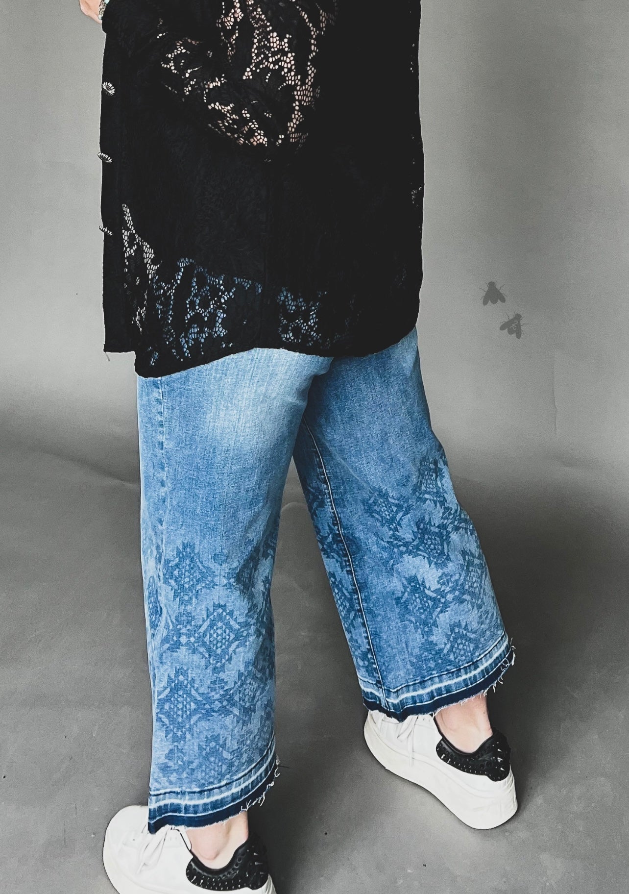 Aztec Denim Capris