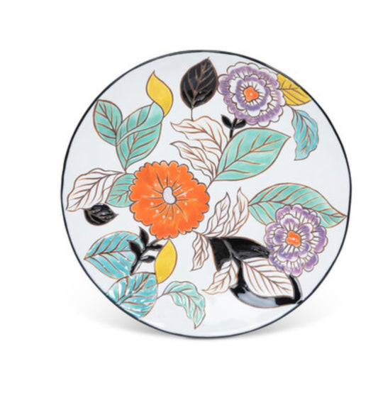 Poppy Garden Stoneware Dinner Plate